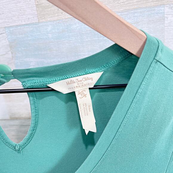 MATILDA JANE x JOANNA GAINES Green Pastures Dress Fit & Flare Jersey Womens XS - Picture 7 of 8